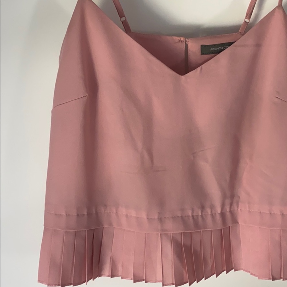 French Connection Pleated Tank